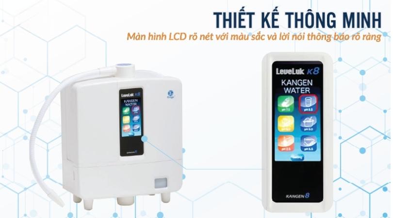 Máy điện giải ion kiềm Kangen LeveLuk K8 - Chính hãng 2023 có thiết kế thông minh